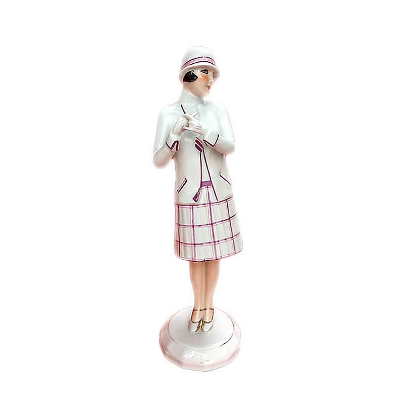 Lámpara art deco en porcelana francesa. 1930