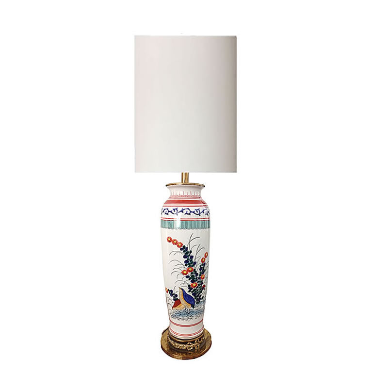 Lámpara de mesa en porcelana