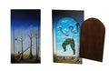Claude Feuillet , Retablo, Oleo sobre lienzo, "Invitation au Voyage" - 1979