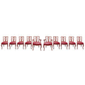 10 sillas comedor estilo Chippendale. S. XX