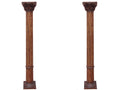 Par de columnas en madera