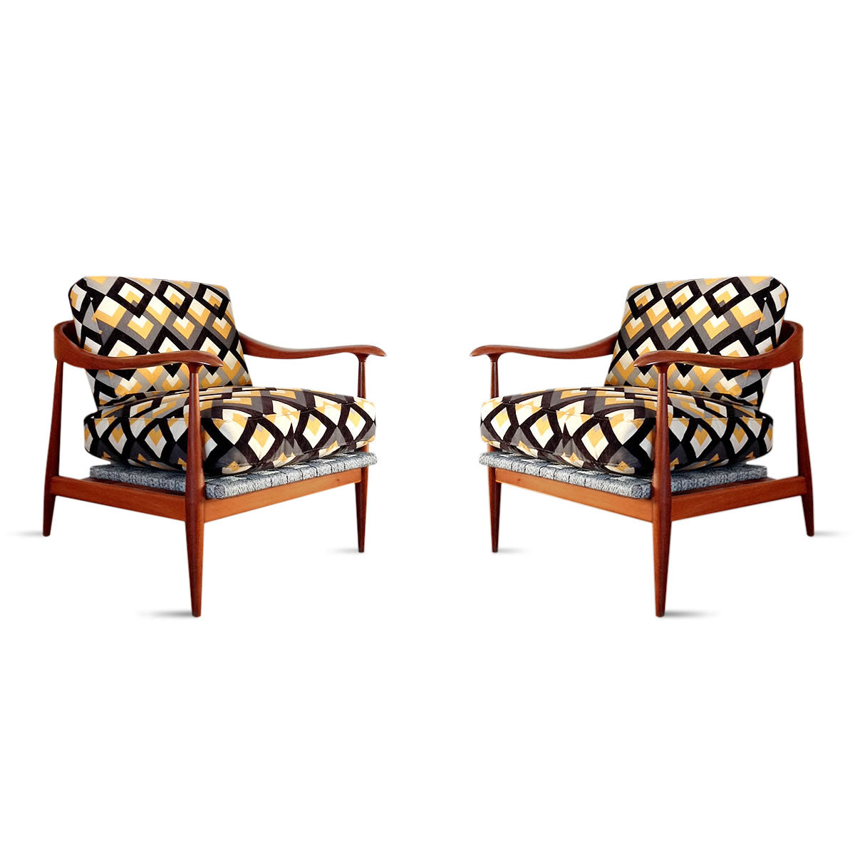 Par de sillas estilo escandinavo. 1960