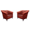Par de sillas chesterfield. Camacho Roldan. 1940