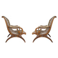 Par de sillas estilo Chesterfield. Camacho Roldan. 1960