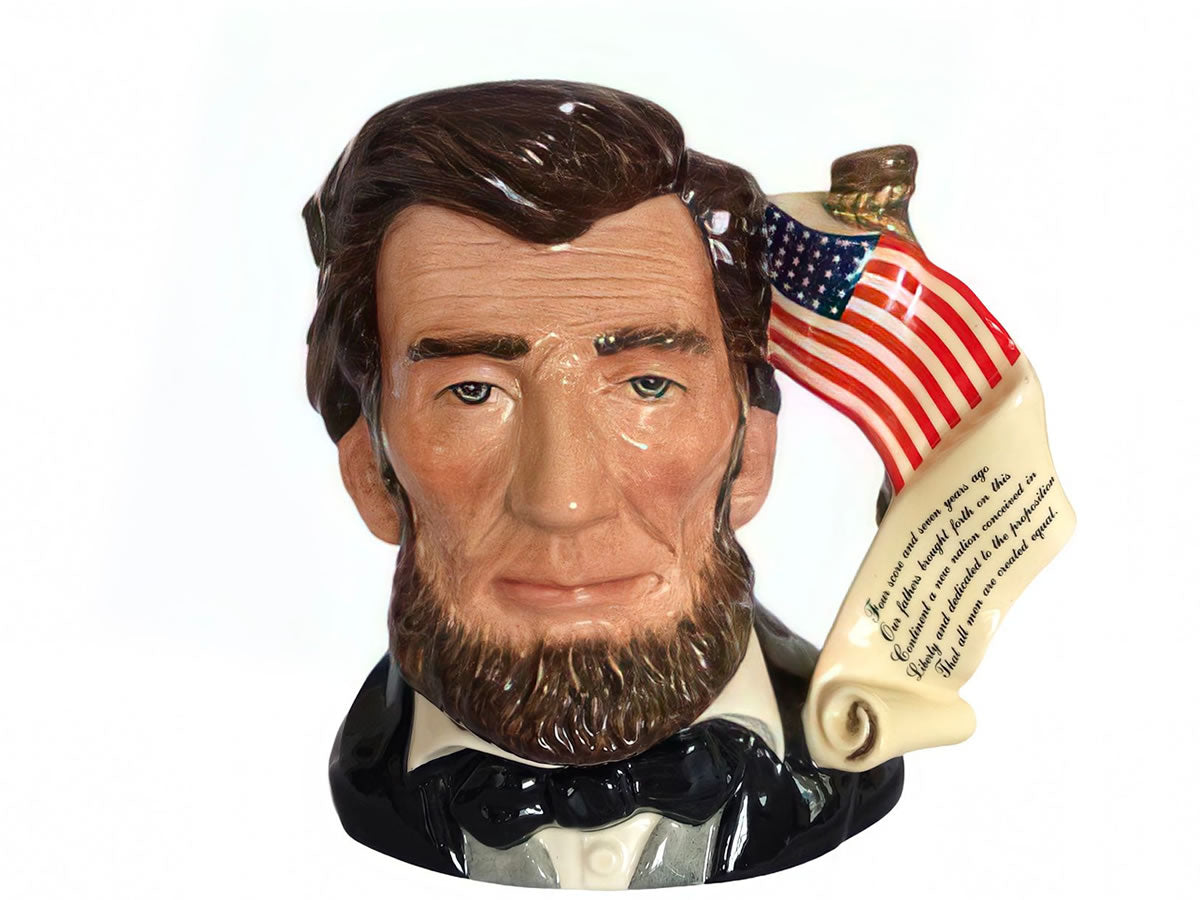 Jarra Royal Doulton. Abraham Lincoln