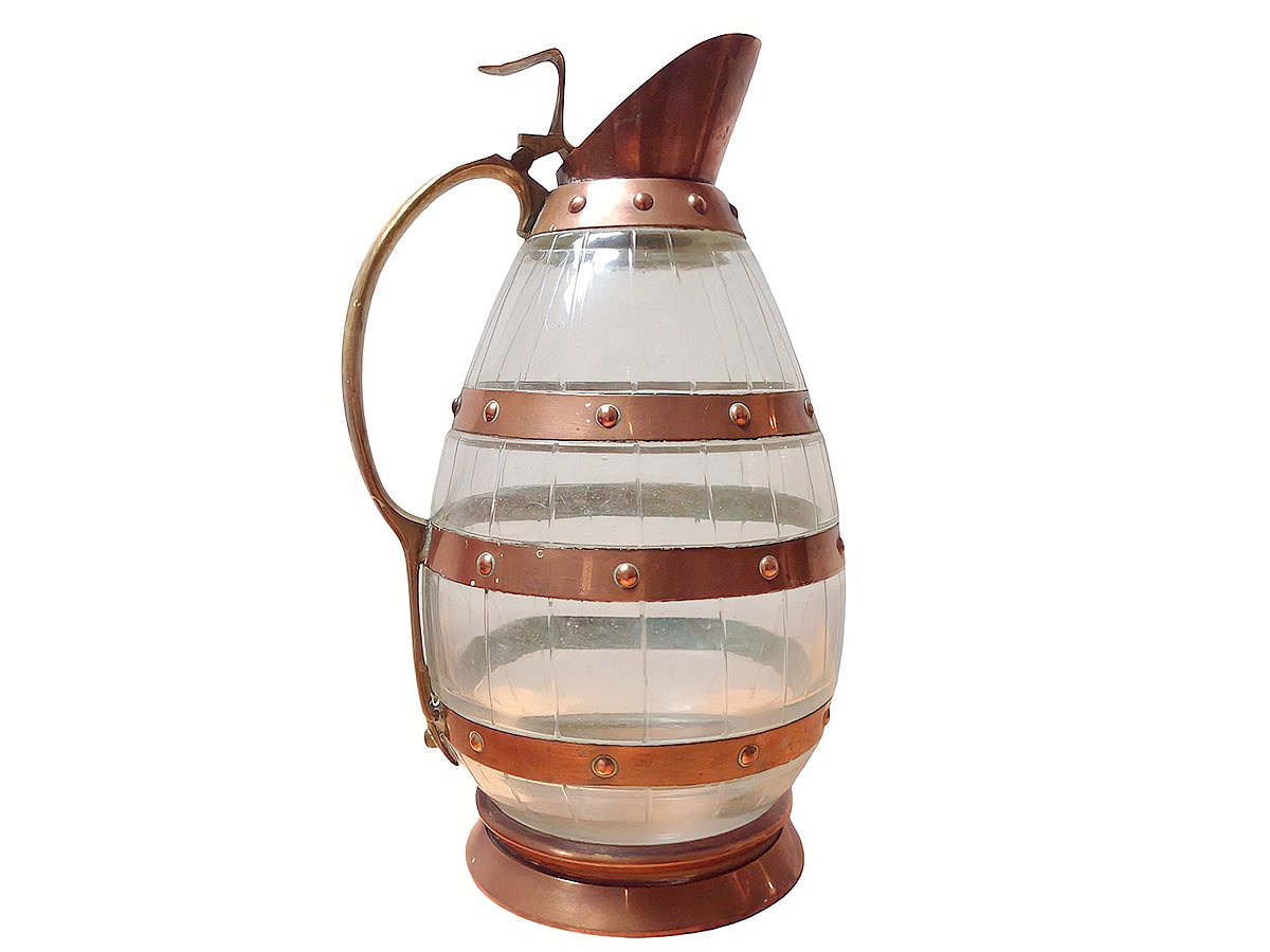 Jarra en cristal bronce y cobre.Gustave Serrurier-Bovy. 1900