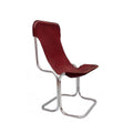 Silla cromo y cuero. 1960