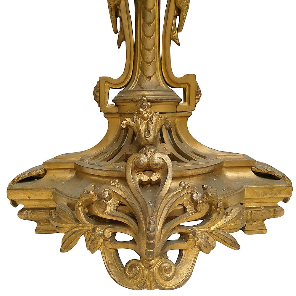 Par de candelabros en bronce. S. XIX