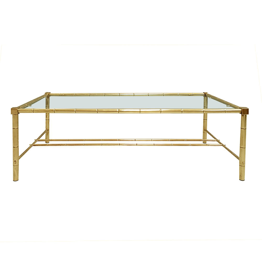 Mesa de centro foo bamboo. 1970