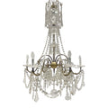 Lampara de techo en cristal Baccarat. Francia. S. XIX