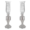 Par de candelabros crisal. Saint Louis. Francia. Segunda mitad. S.XX