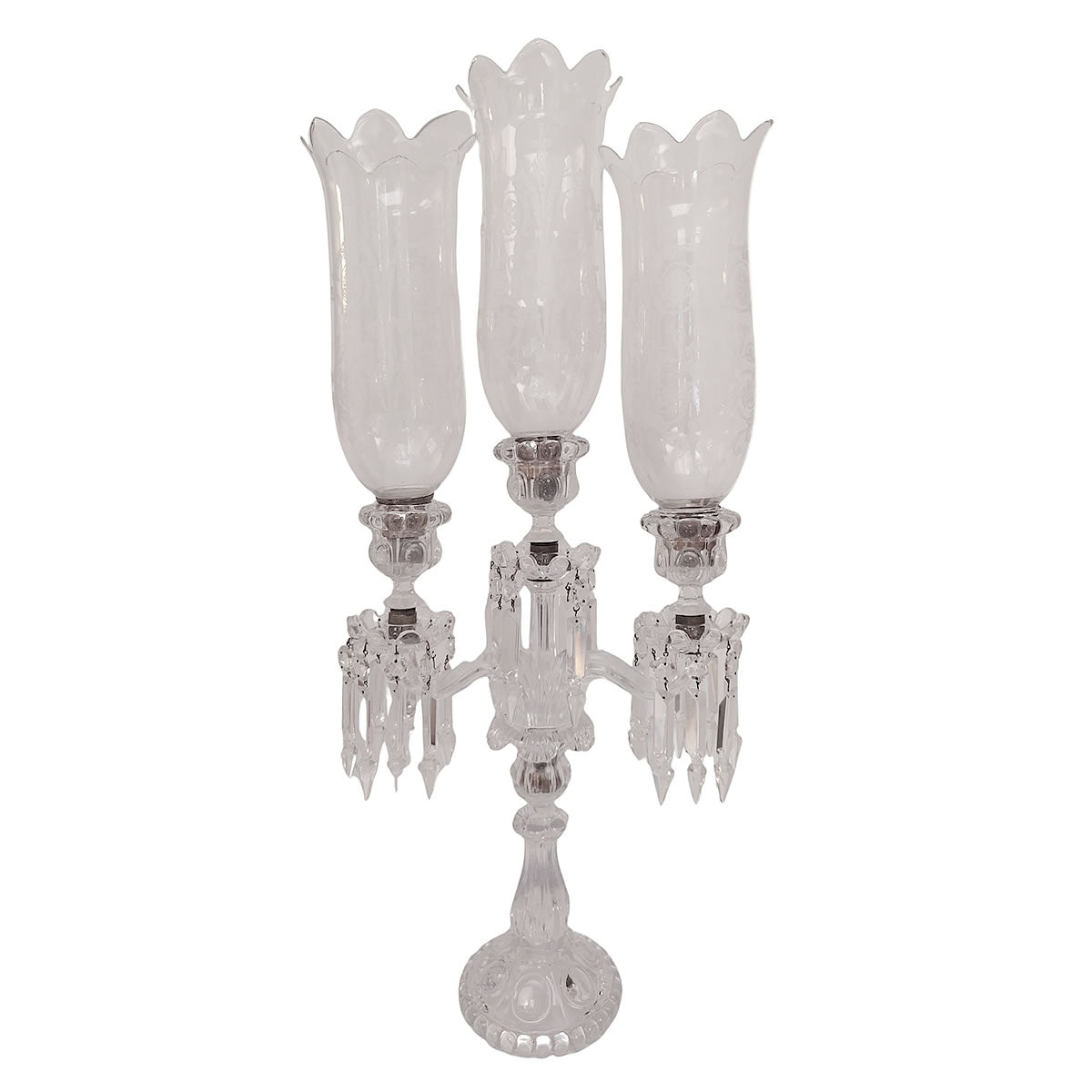 Candelabro Baccarat 3 brazos. Francia. S.XX