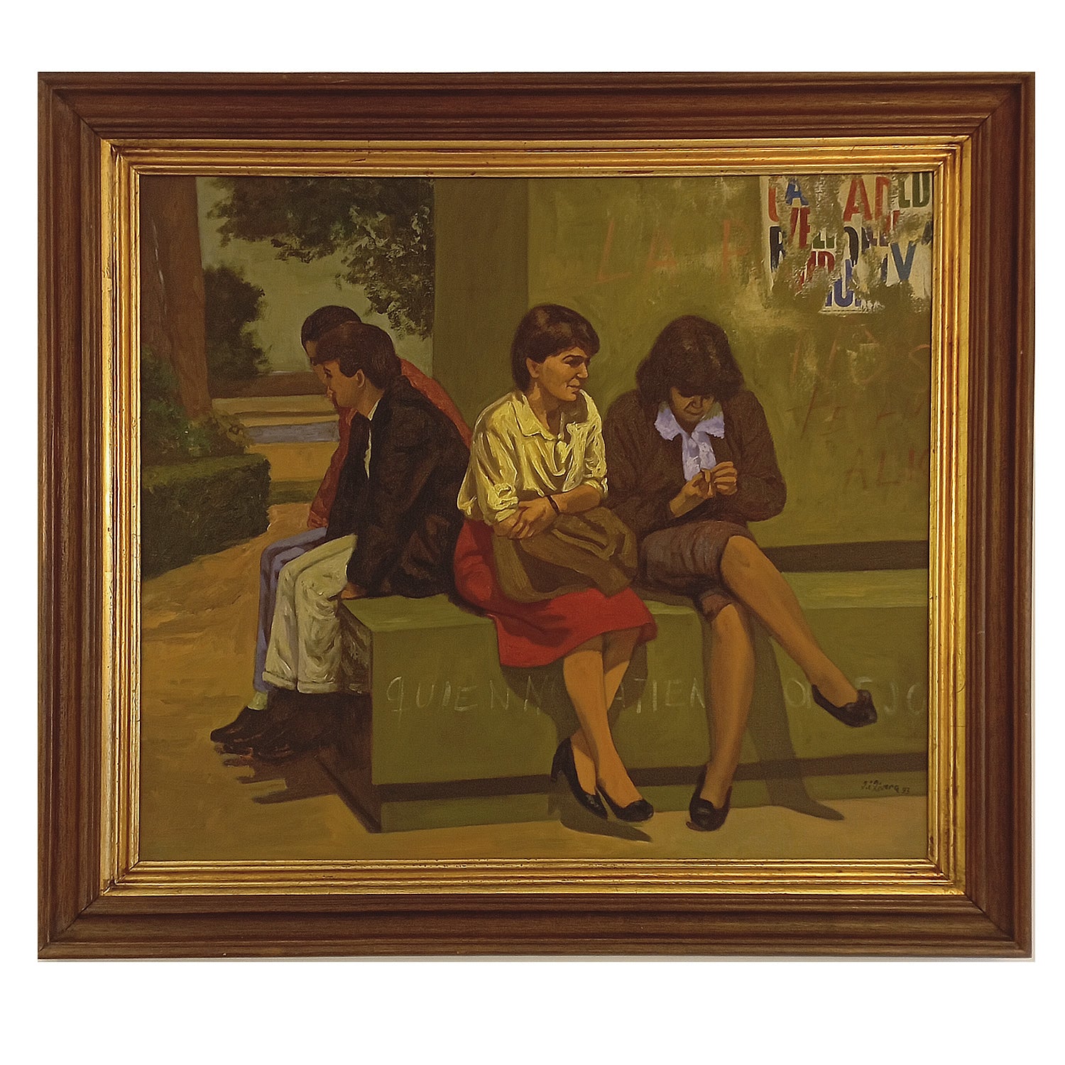 Oleo Sobre lienzo. Jose Ismael Rivera. 1993