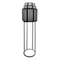 Lampara pedestal forja