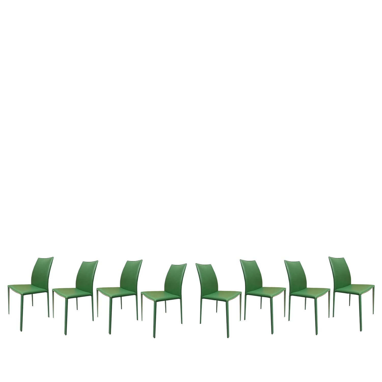Juego de 8 sillas de comedor. 1970 Mario Bellini
