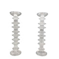 Par de candelabros Littala Festivo. Cristal. 1960