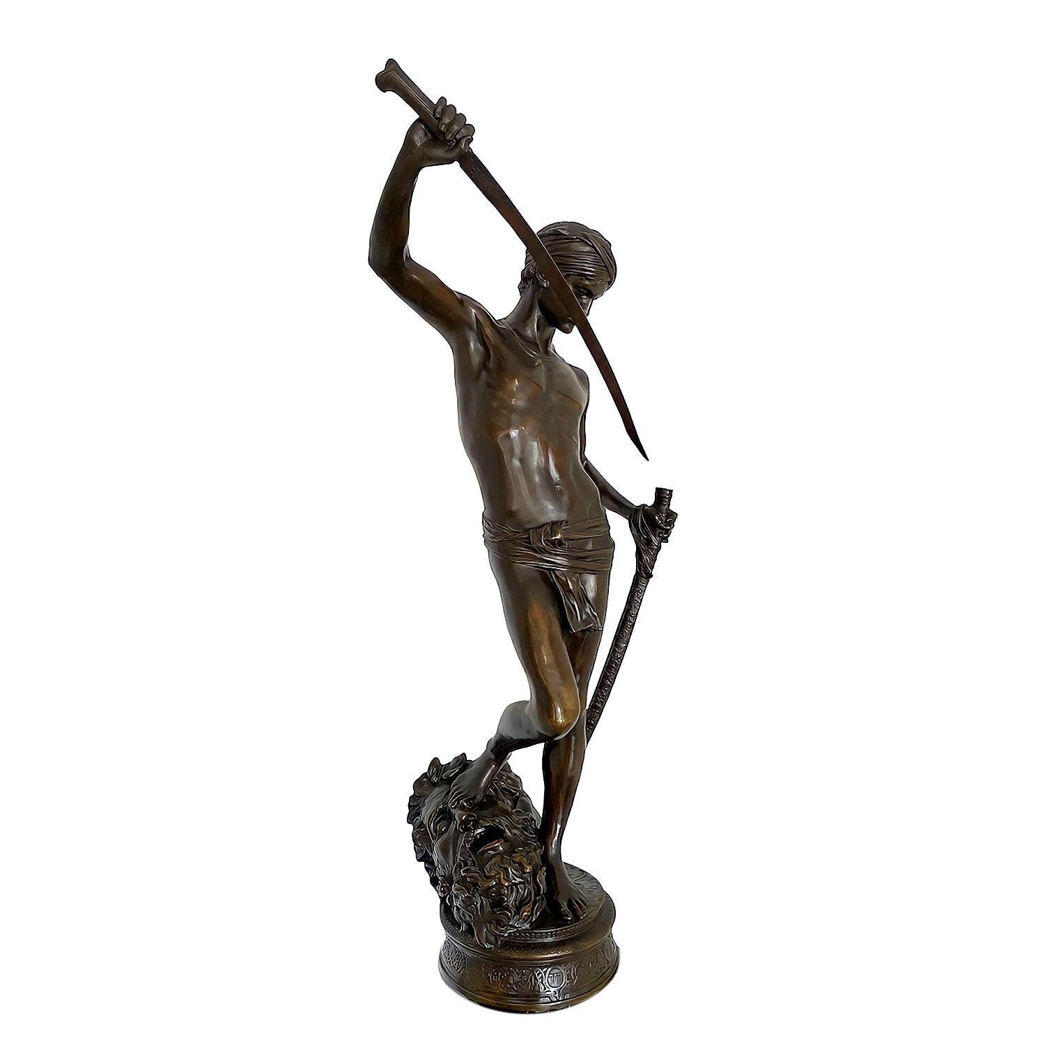 "David" bronce. Antonin Mercie. Principios S. XX