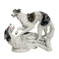 Par de perros en porcelana Rosenthal.  Alemania. 1950