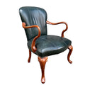 Silla de cuero. Inglaterra. 1940