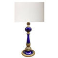 Lampara de mesa azul