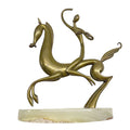 Escultura en bronce y onix. Hagenauer. Austria. 1930