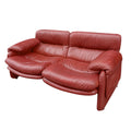 Sofa en cuero. Titina Ammannati and Giampiero Vitell para Brunati. Italia. 1970