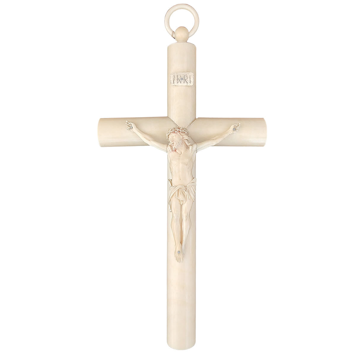 Crucifijo en marfil. S. XVIII
