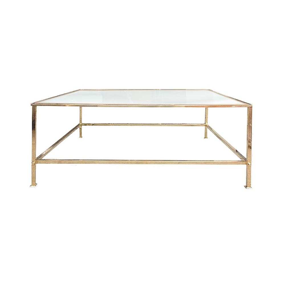 Mesa de centro en bronce. 1970